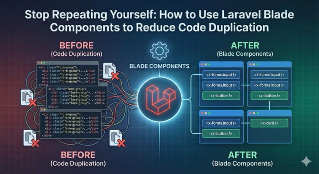 How to Use Laravel Blade Components to Reduce Code Duplication